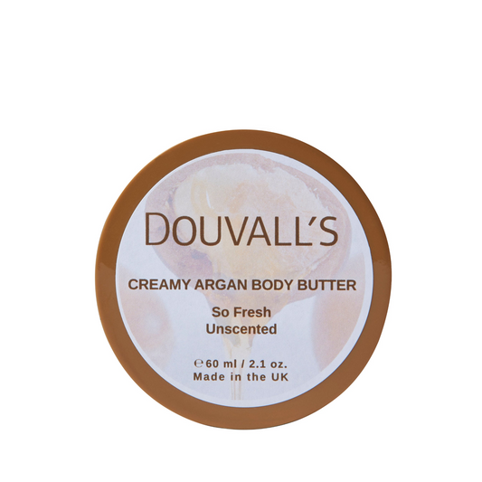 Organic Creamy Argan Body Butter 60ml | Luxurious Hydration with Six Scents