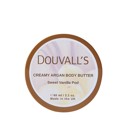 Organic Creamy Argan Body Butter 60ml | Luxurious Hydration with Six Scents