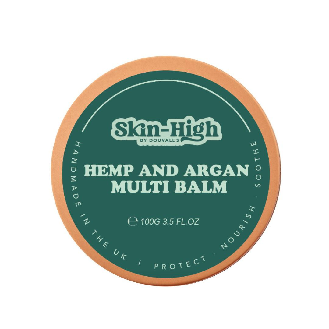 Organic Cold Pressed Hemp & Argan Multi Balm 100g - Ultimate Hydration for Dry Skin