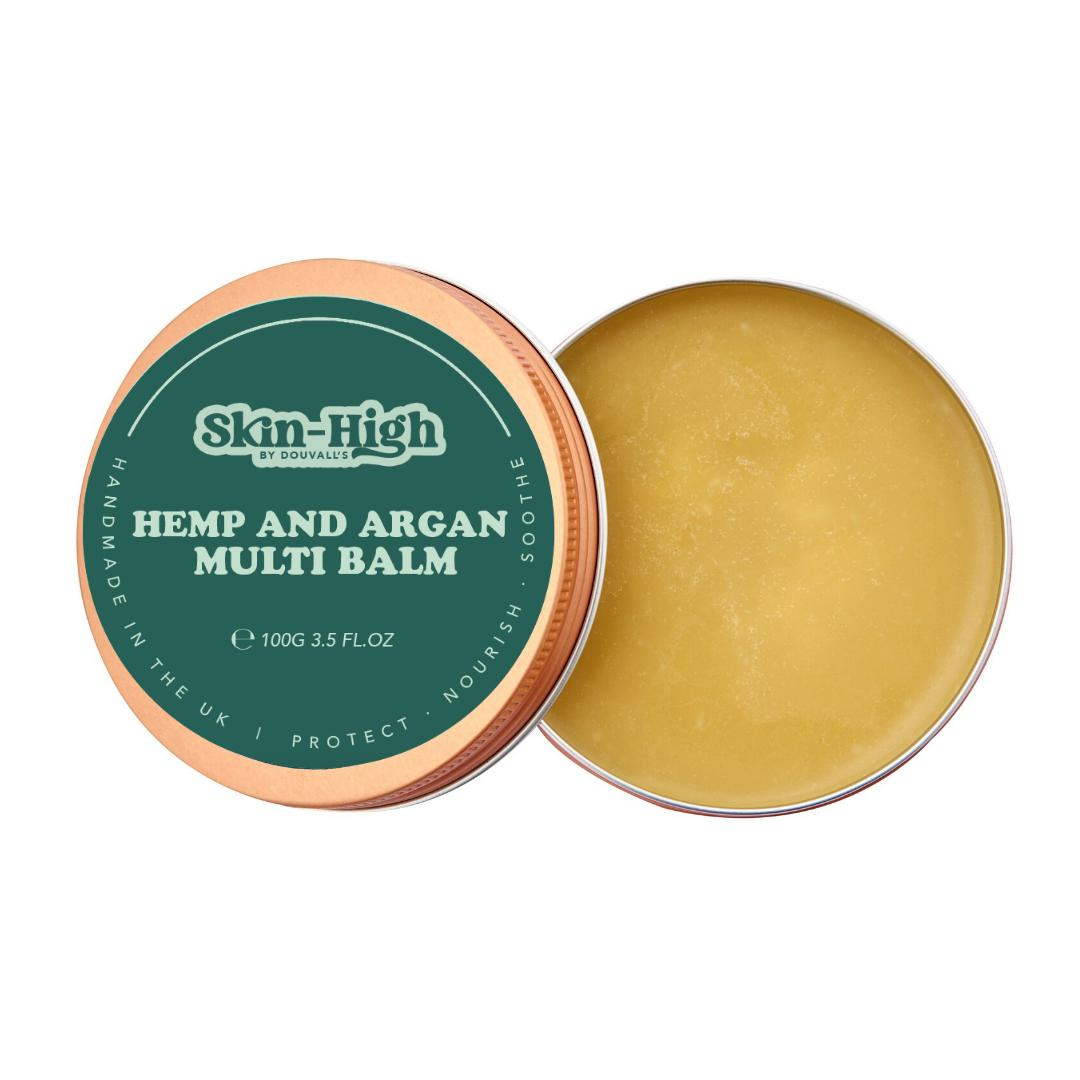 Organic Cold Pressed Hemp & Argan Multi Balm 100g - Ultimate Hydration for Dry Skin