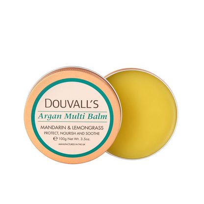 Organic Argan Multi Balm 100g - Lemongrass & Mandarin | Intense Hydration & Versatility by Douvall's