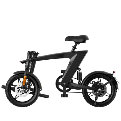 The Max Foldable E-Bike Carbon Black - High Performance, 35km Range, 25km/h Speed