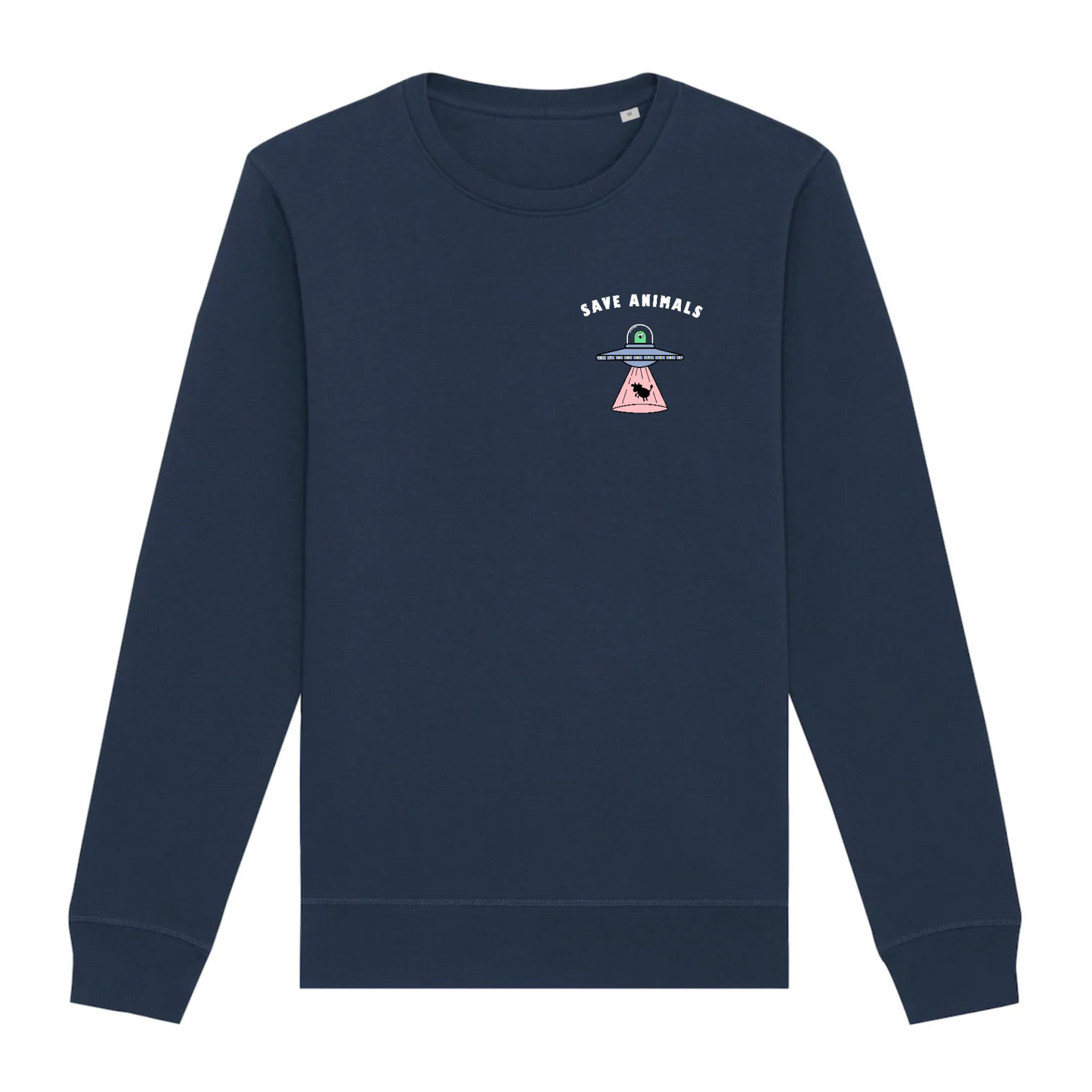 Save Animals - Organic Unisex Sweatshirt | Eco-Friendly & Ethically Produced | Premium Vegan Apparel