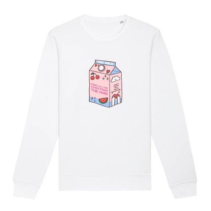 Organic Unisex Sweatshirt - My Oat Milk frees all the Cows from the Yard