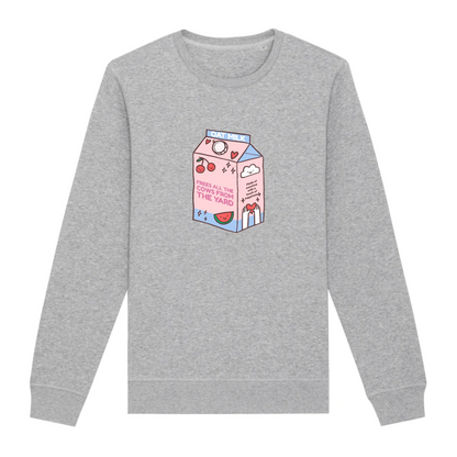 Organic Unisex Sweatshirt - My Oat Milk frees all the Cows from the Yard