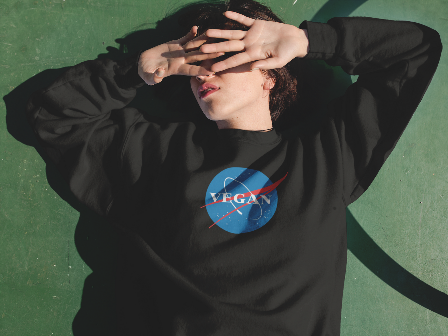 Vegan Nasa Sweatshirt - Organic Unisex | Eco-Friendly & Ethically Produced