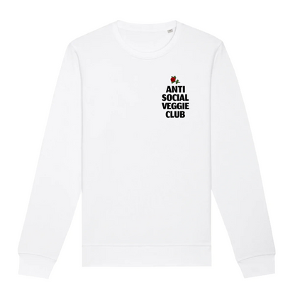 Anti Social Veggie Club - Organic Unisex Sweatshirt | Ethical & Eco-Friendly Fashion