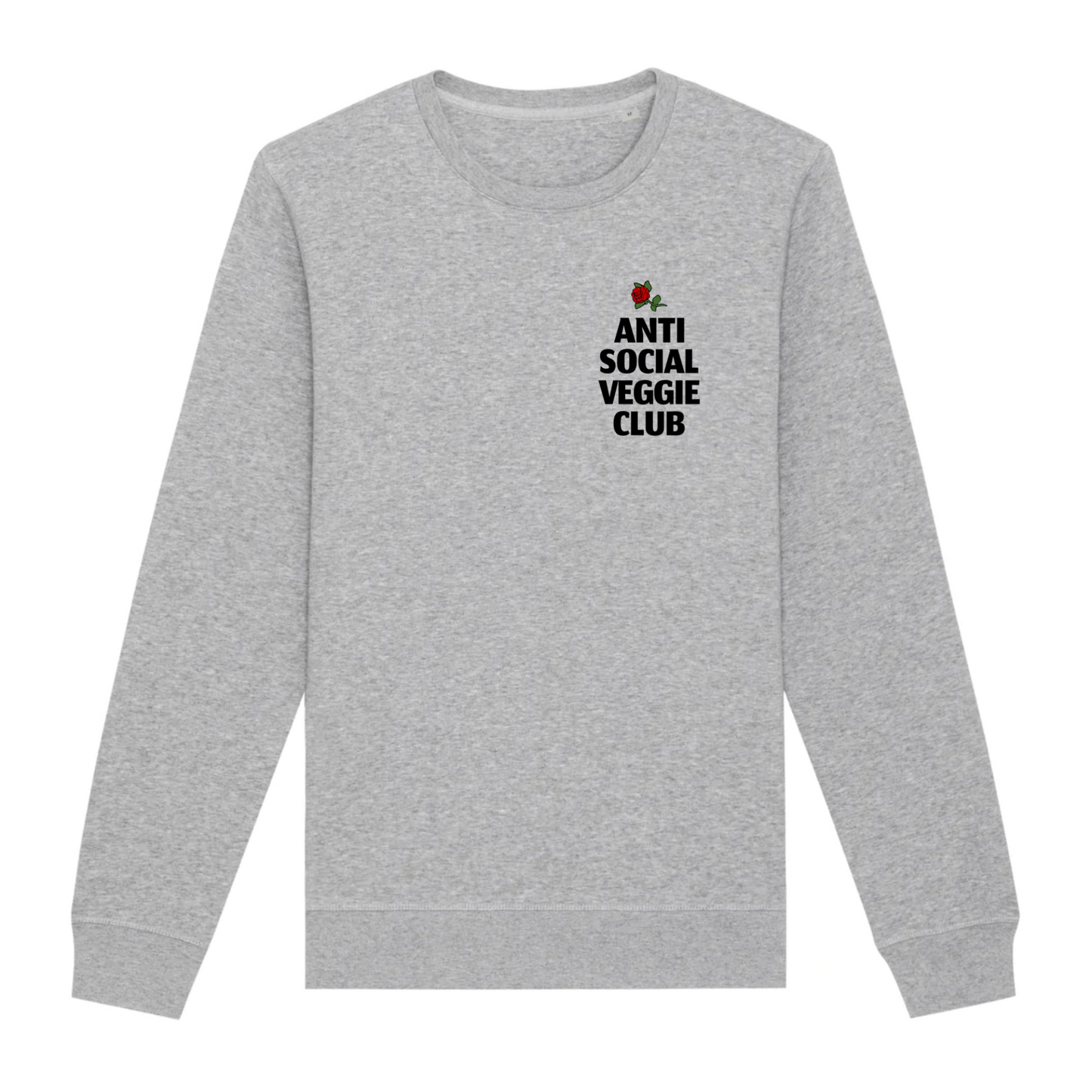 Anti Social Veggie Club - Organic Unisex Sweatshirt | Ethical & Eco-Friendly Fashion