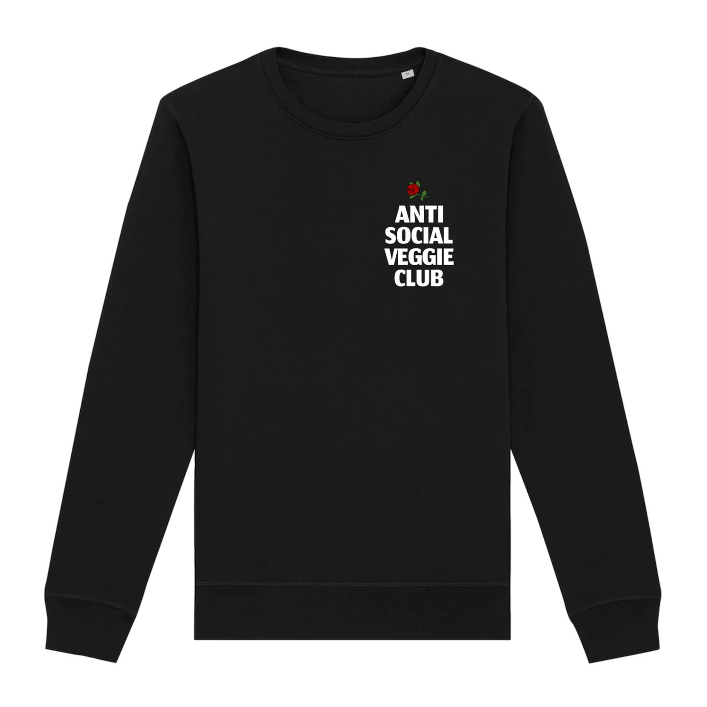 Anti Social Veggie Club - Organic Unisex Sweatshirt | Ethical & Eco-Friendly Fashion