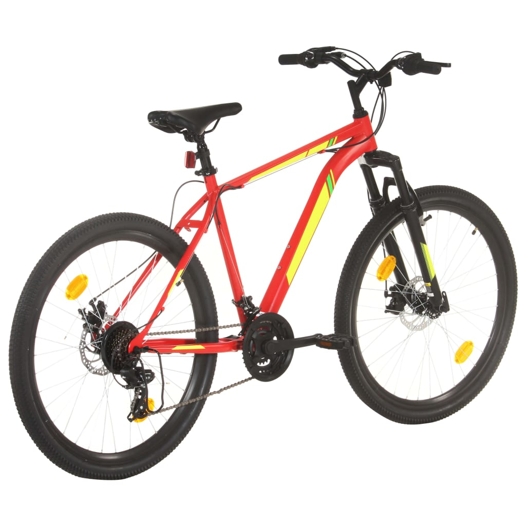 vidaXL Mountain Bike 21 Speed 27.5" Wheel - 50 cm Frame, Red | High-Performance Cycling