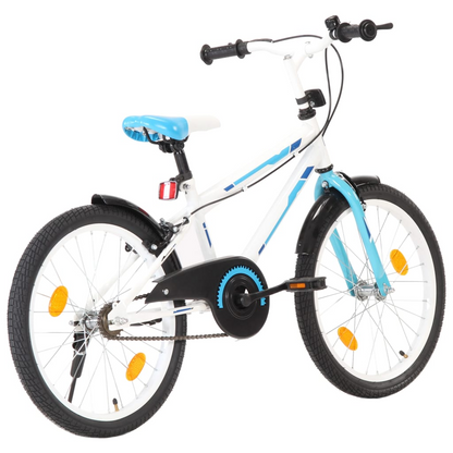 vidaXL Kids Bike 20 inch Blue and White - Sturdy and Stylish Bicycle for Ages 6-8