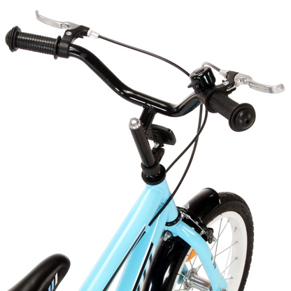 vidaXL Kids Bike 14-inch Black and Blue – Sturdy, Safe & Fun for Ages 3-5