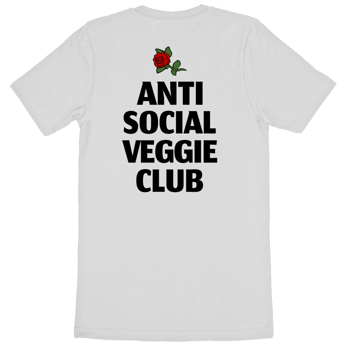 Eco-Friendly Anti Social Veggie Club T-Shirt | Unisex Organic Cotton | Ethically Made & Vegan