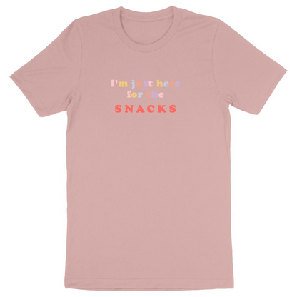 I'm Just Here for the Snacks - Unisex Organic Cotton T-Shirt | Made in France, Vegan & Eco-Friendly