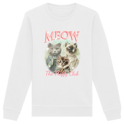 Meow Society Organic Sweatshirt - Ethically Produced, Eco-friendly Ink, Vegan & Plastic-free