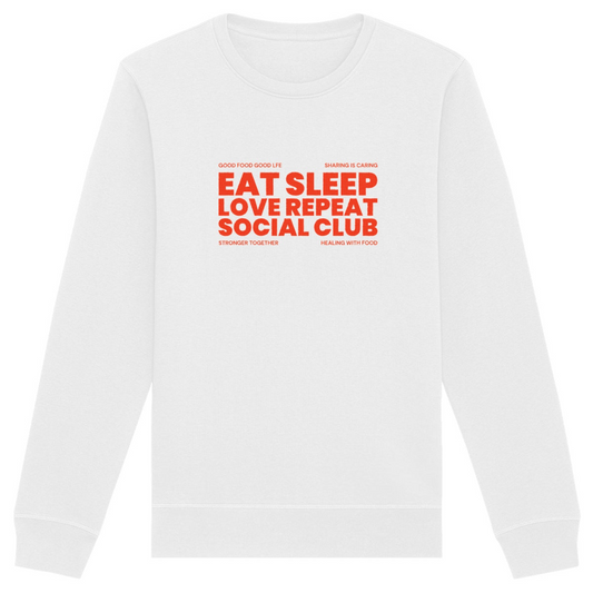 Eat Sleep Love Repeat - Organic Unisex Sweatshirt | Eco-Friendly & Ethically Made