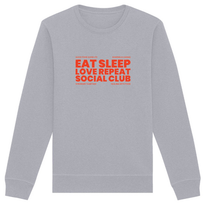 Eat Sleep Love Repeat - Organic Unisex Sweatshirt | Eco-Friendly & Ethically Made