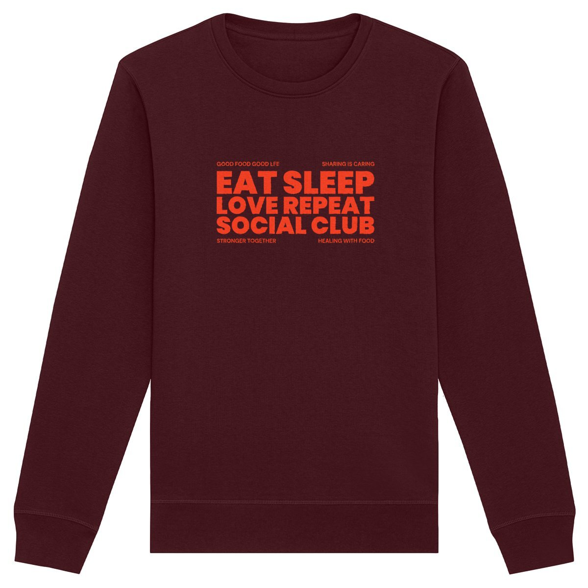 Eat Sleep Love Repeat - Organic Unisex Sweatshirt | Eco-Friendly & Ethically Made