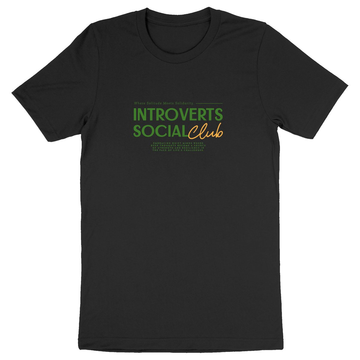 Introverts Social Club - Organic T-shirt | Comfortable, Ethically Produced, Vegan Clothing