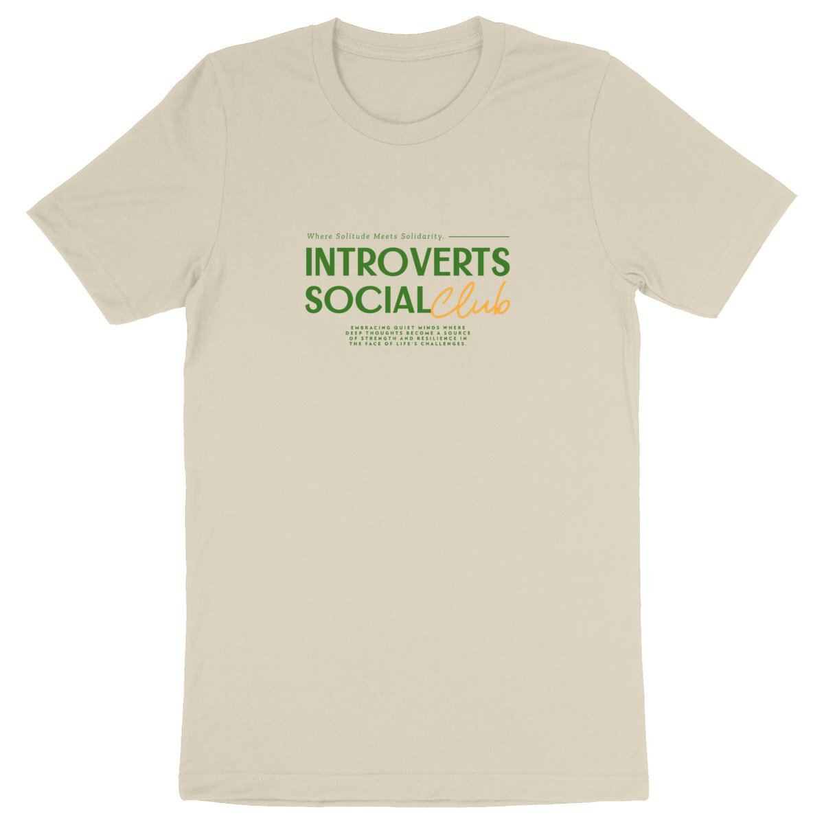 Introverts Social Club - Organic T-shirt | Comfortable, Ethically Produced, Vegan Clothing