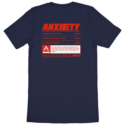 Anxiety - Organic T-shirt | 100% Organic Cotton, Ethically Produced, Unisex Fit