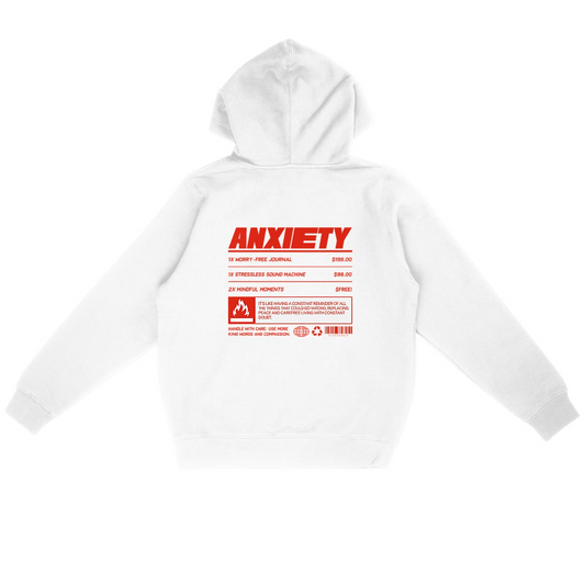 Anxiety Organic Hoodie - Ethically Produced, Vegan & Eco-Friendly Sweatshirt