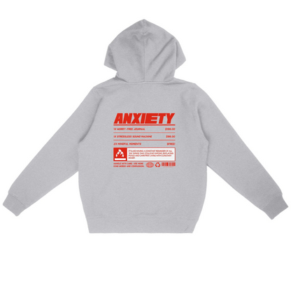 Anxiety Organic Hoodie - Ethically Produced, Vegan & Eco-Friendly Sweatshirt