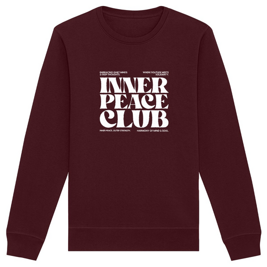 Inner Peace Club - Organic Sweatshirt | Eco-Friendly, Unisex Fit | Sustainable Comfort