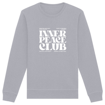 Inner Peace Club - Organic Sweatshirt | Eco-Friendly, Unisex Fit | Sustainable Comfort