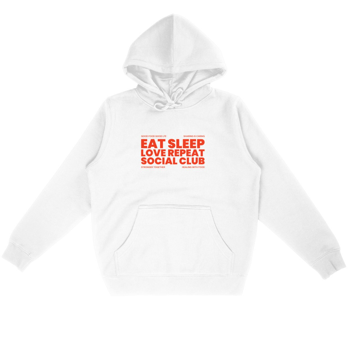 Eat Sleep Love Repeat Organic Hoodie | Eco-Friendly, Ethically Produced, Unisex Fit