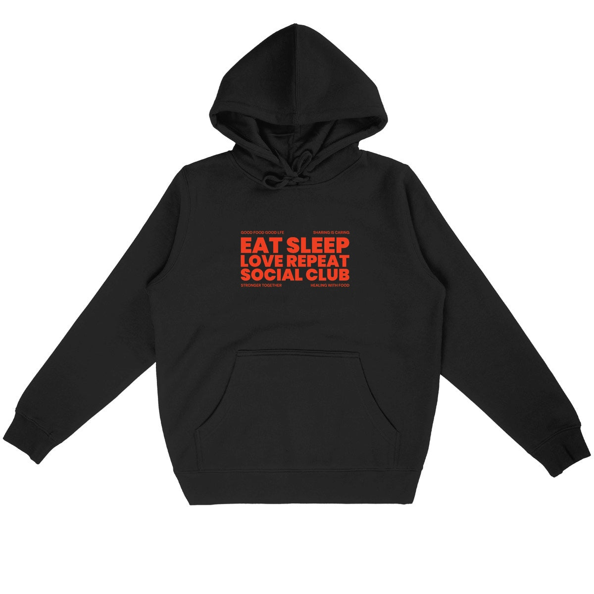 Eat Sleep Love Repeat Organic Hoodie | Eco-Friendly, Ethically Produced, Unisex Fit