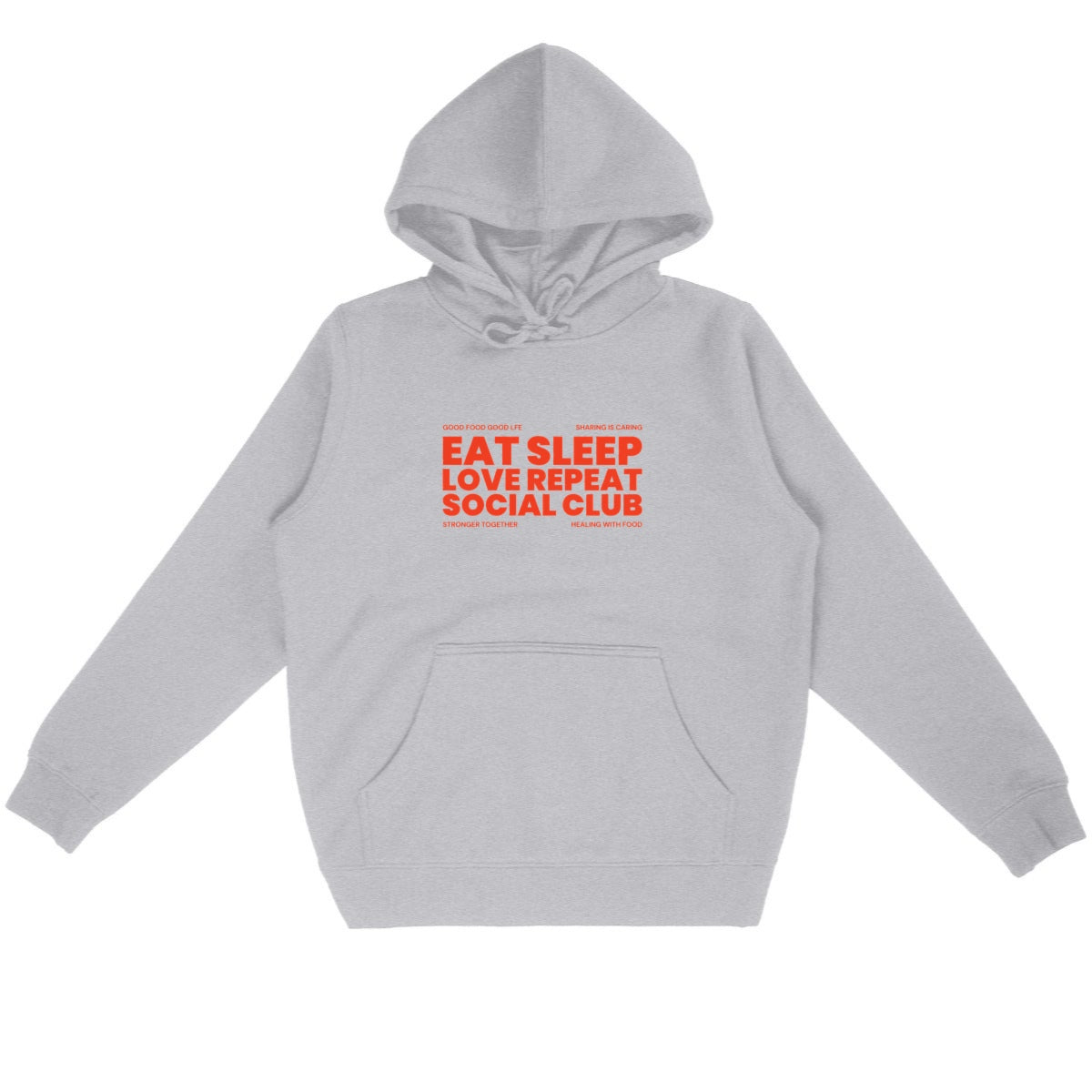 Eat Sleep Love Repeat Organic Hoodie | Eco-Friendly, Ethically Produced, Unisex Fit