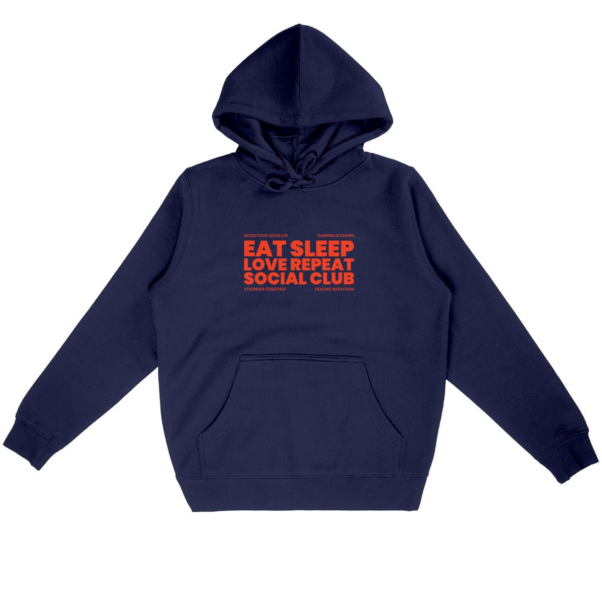 Eat Sleep Love Repeat Organic Hoodie | Eco-Friendly, Ethically Produced, Unisex Fit