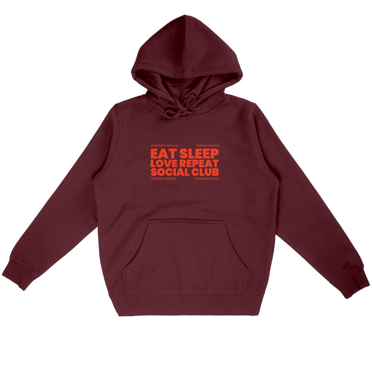 Eat Sleep Love Repeat Organic Hoodie | Eco-Friendly, Ethically Produced, Unisex Fit