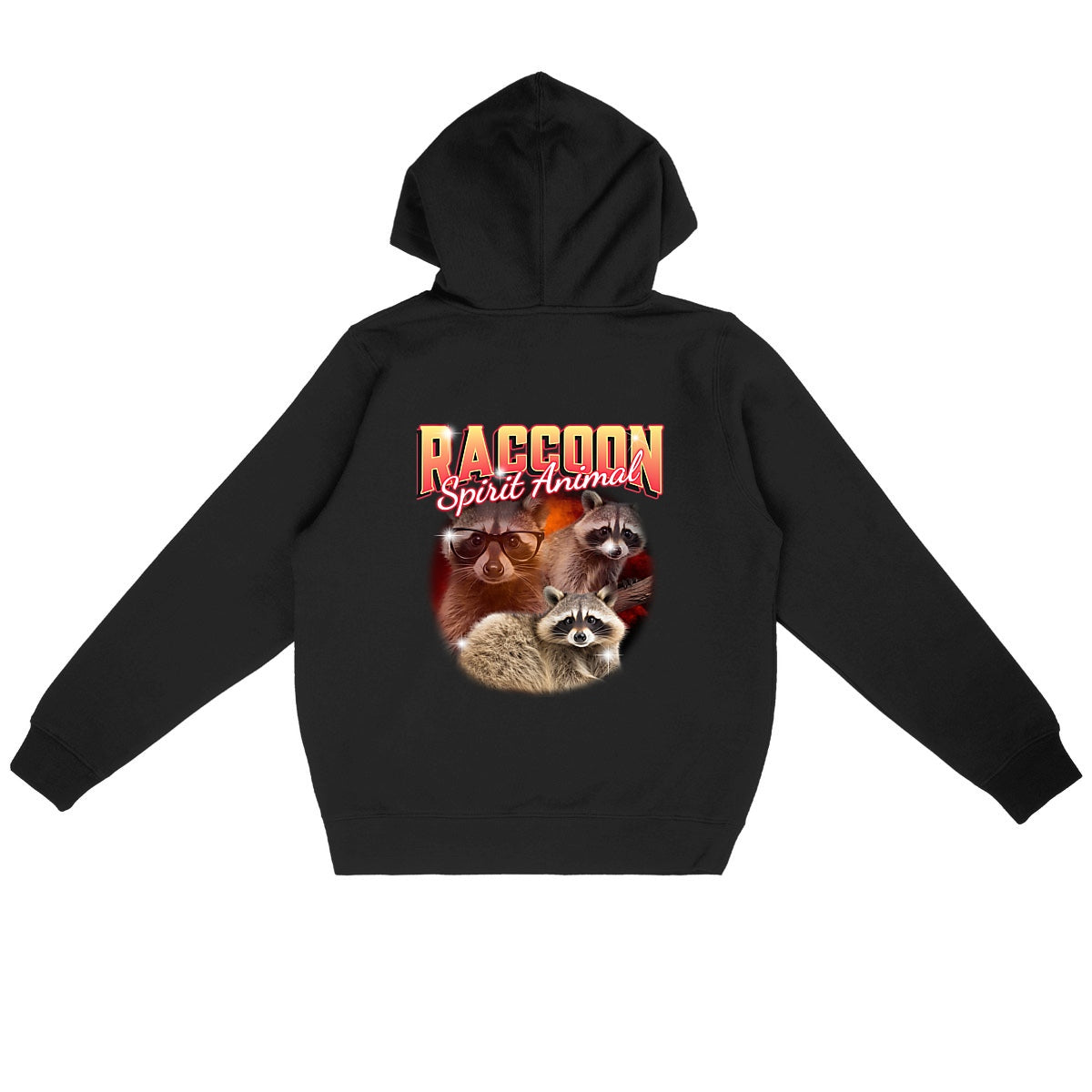 Raccoon Spirit Animal Organic Hoodie | Ethically Produced, Vegan-Friendly