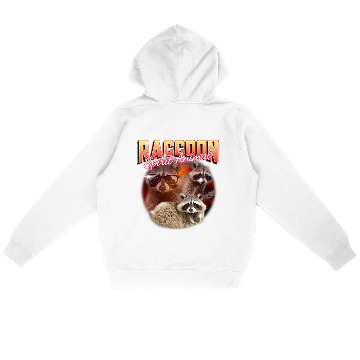 Raccoon Spirit Animal Organic Hoodie | Ethically Produced, Vegan-Friendly