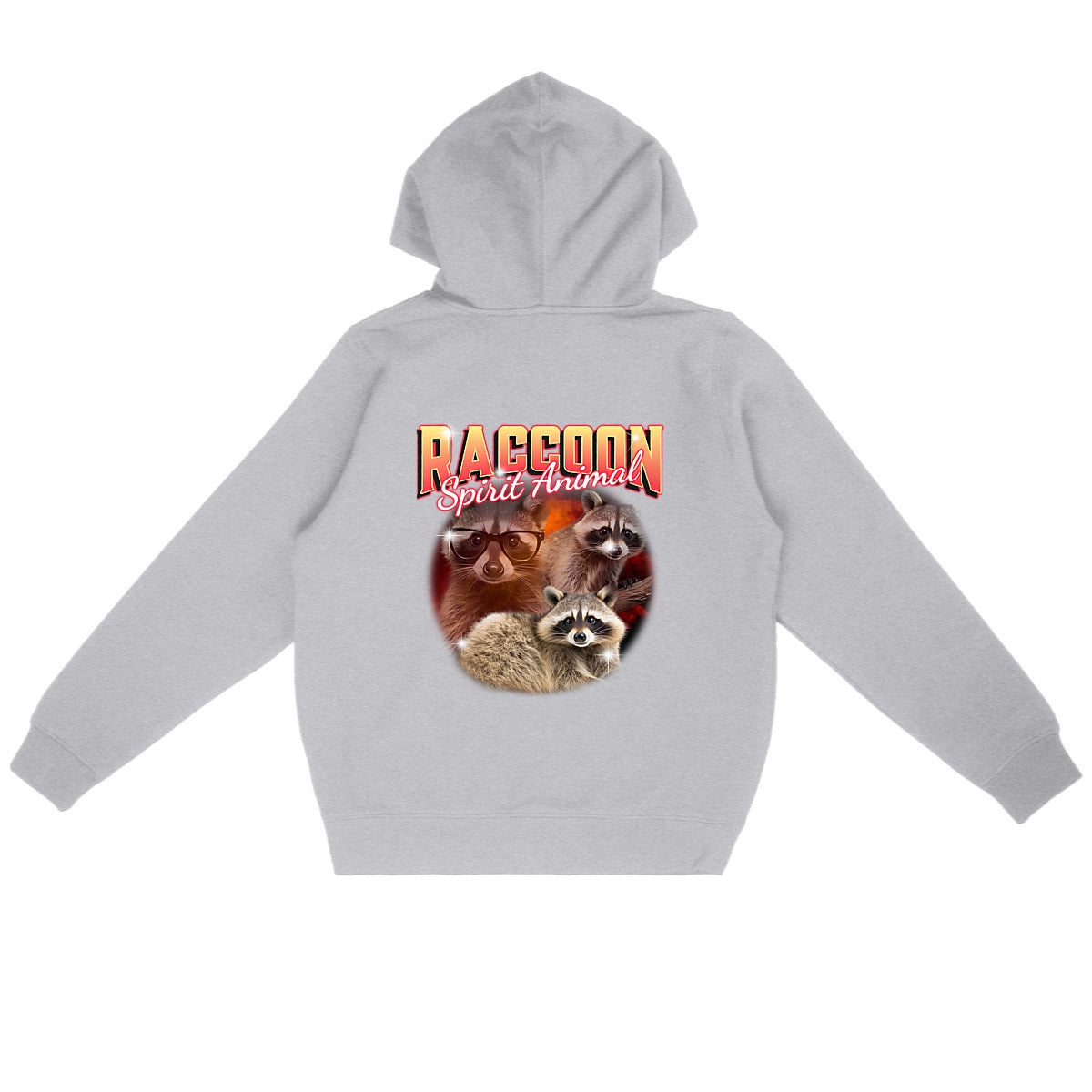 Raccoon Spirit Animal Organic Hoodie | Ethically Produced, Vegan-Friendly