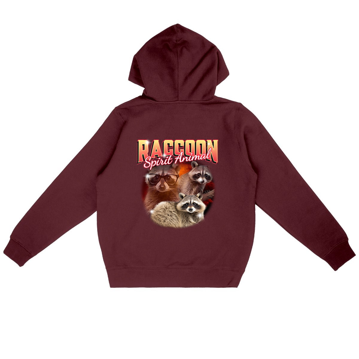 Raccoon Spirit Animal Organic Hoodie | Ethically Produced, Vegan-Friendly