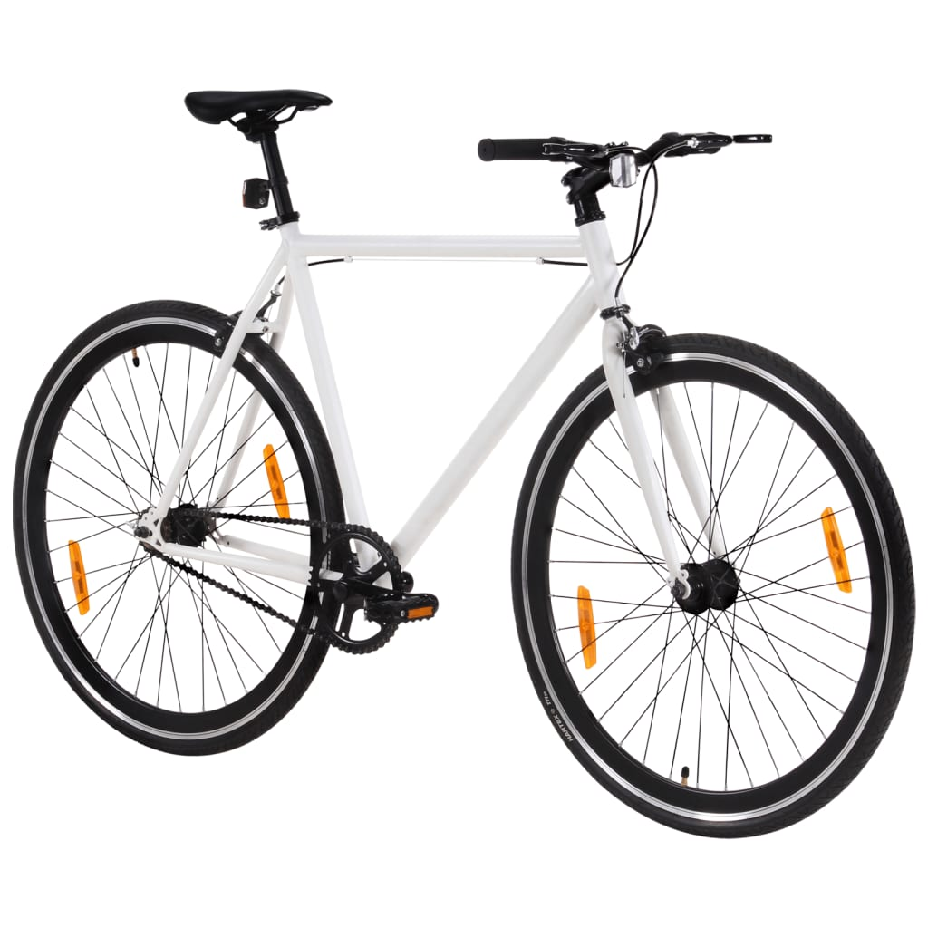 vidaXL Fixed Gear Bike - 700c 51 cm, Lightweight Aluminum Frame, Reflective Devices, Flip-Flop Hub, Caliper Brake