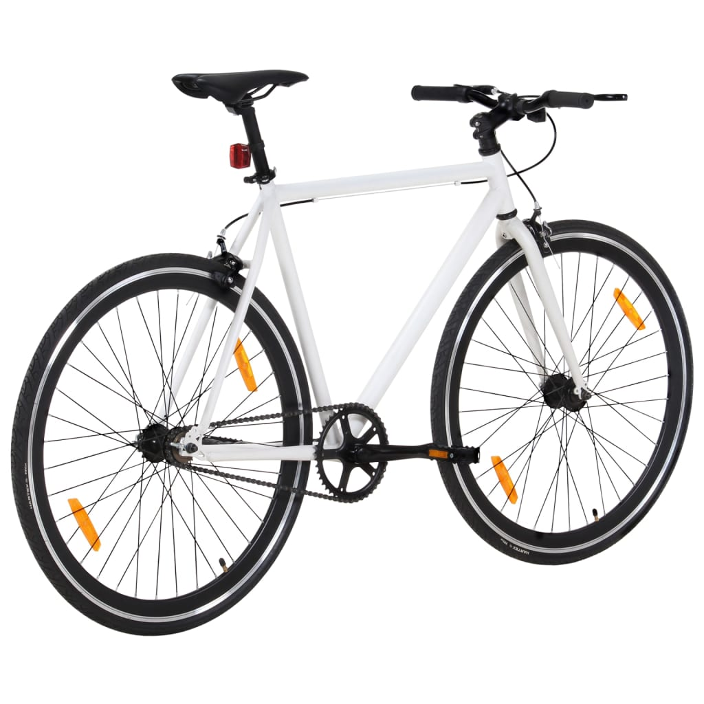 vidaXL Fixed Gear Bike - 700c 51 cm, Lightweight Aluminum Frame, Reflective Devices, Flip-Flop Hub, Caliper Brake