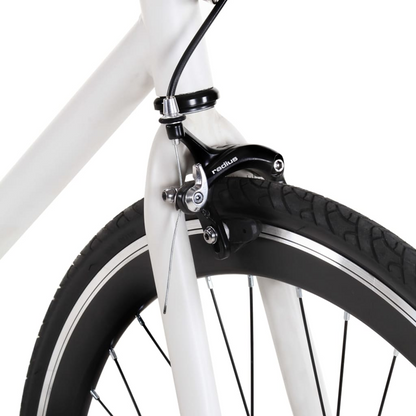 vidaXL Fixed Gear Bike - 700c 51 cm, Lightweight Aluminum Frame, Reflective Devices, Flip-Flop Hub, Caliper Brake