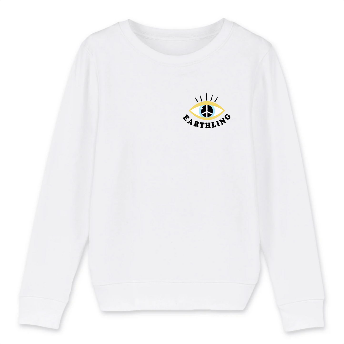 Earthling Kid Organic Cotton Sweatshirt | Unisex Fit, Eco-friendly, Ethically Produced, Vegan