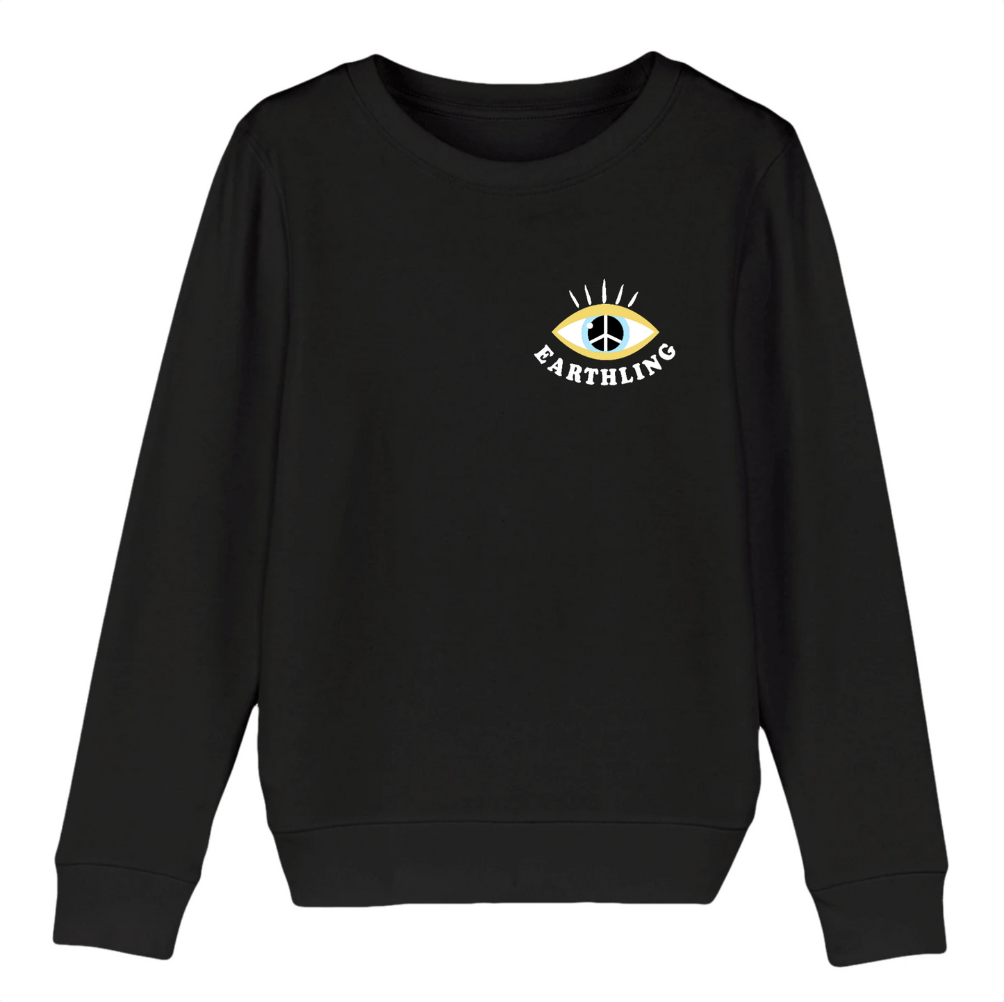 Earthling Kid Organic Cotton Sweatshirt | Unisex Fit, Eco-friendly, Ethically Produced, Vegan