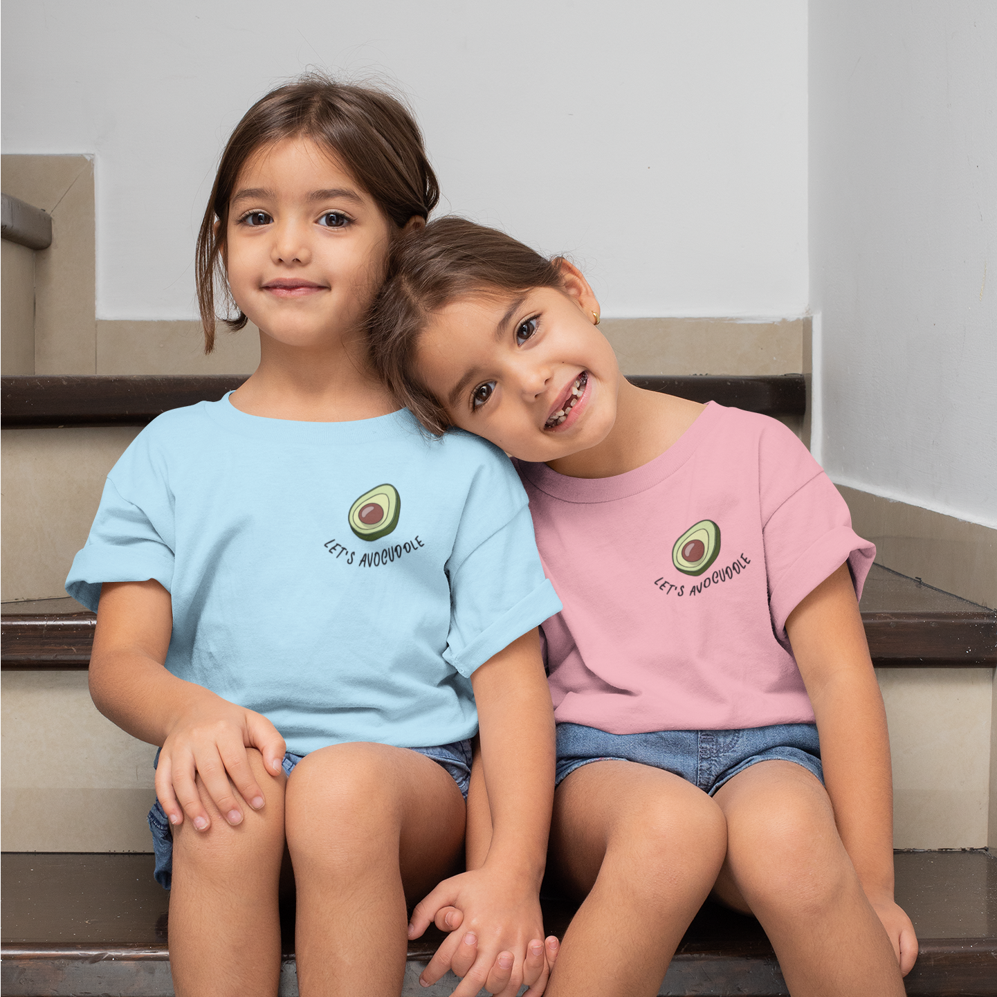 Let's Avocuddle - Organic Kids Cotton Tee | Eco-Friendly, Vegan & Ethically Produced