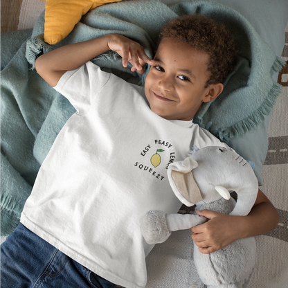 Easy Peasy Lemon Squeezy - Kid Organic Cotton Tee | Eco-Friendly & Stylish