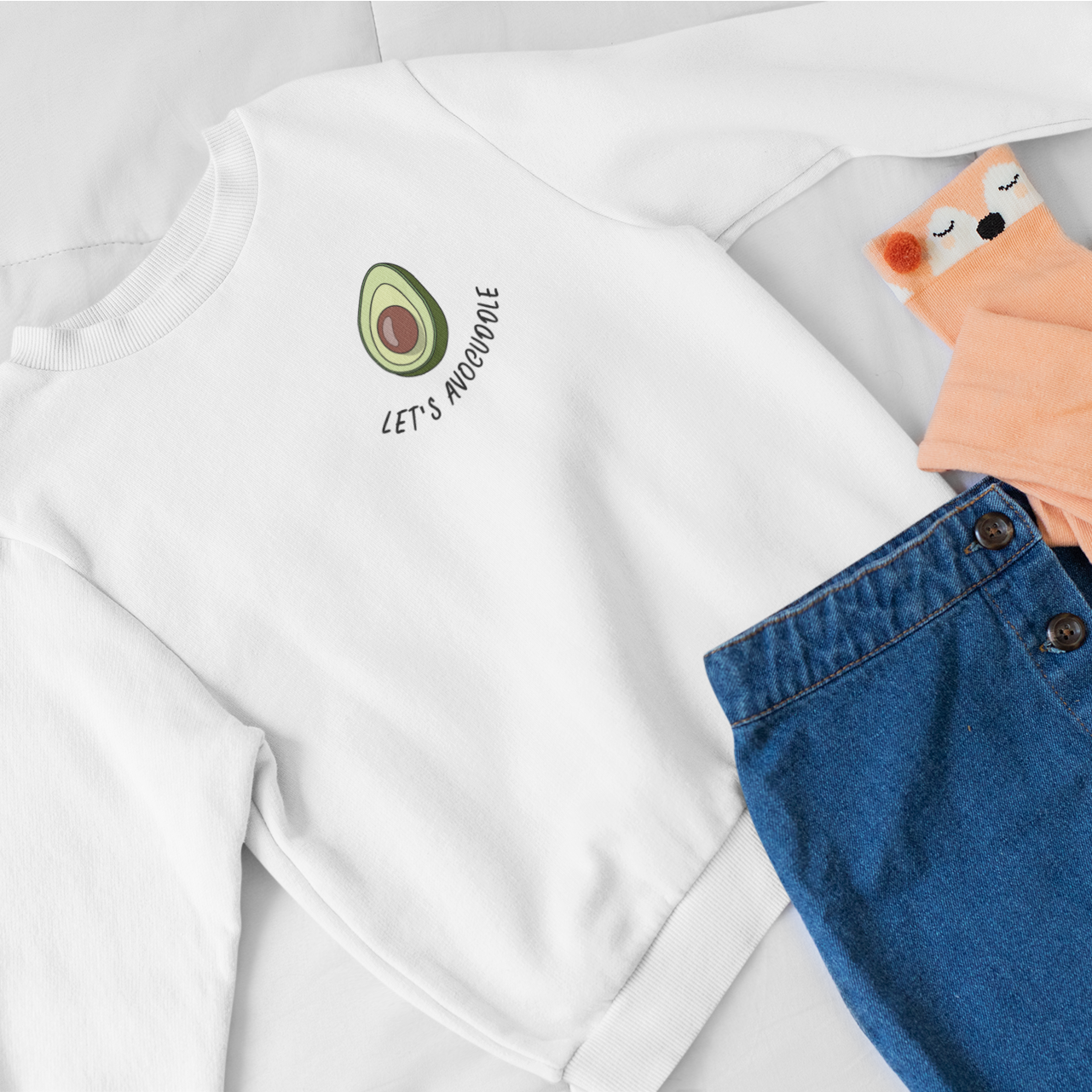 Let's Avocuddle - Kid Organic Cotton Sweatshirt | Cozy & Eco-Friendly