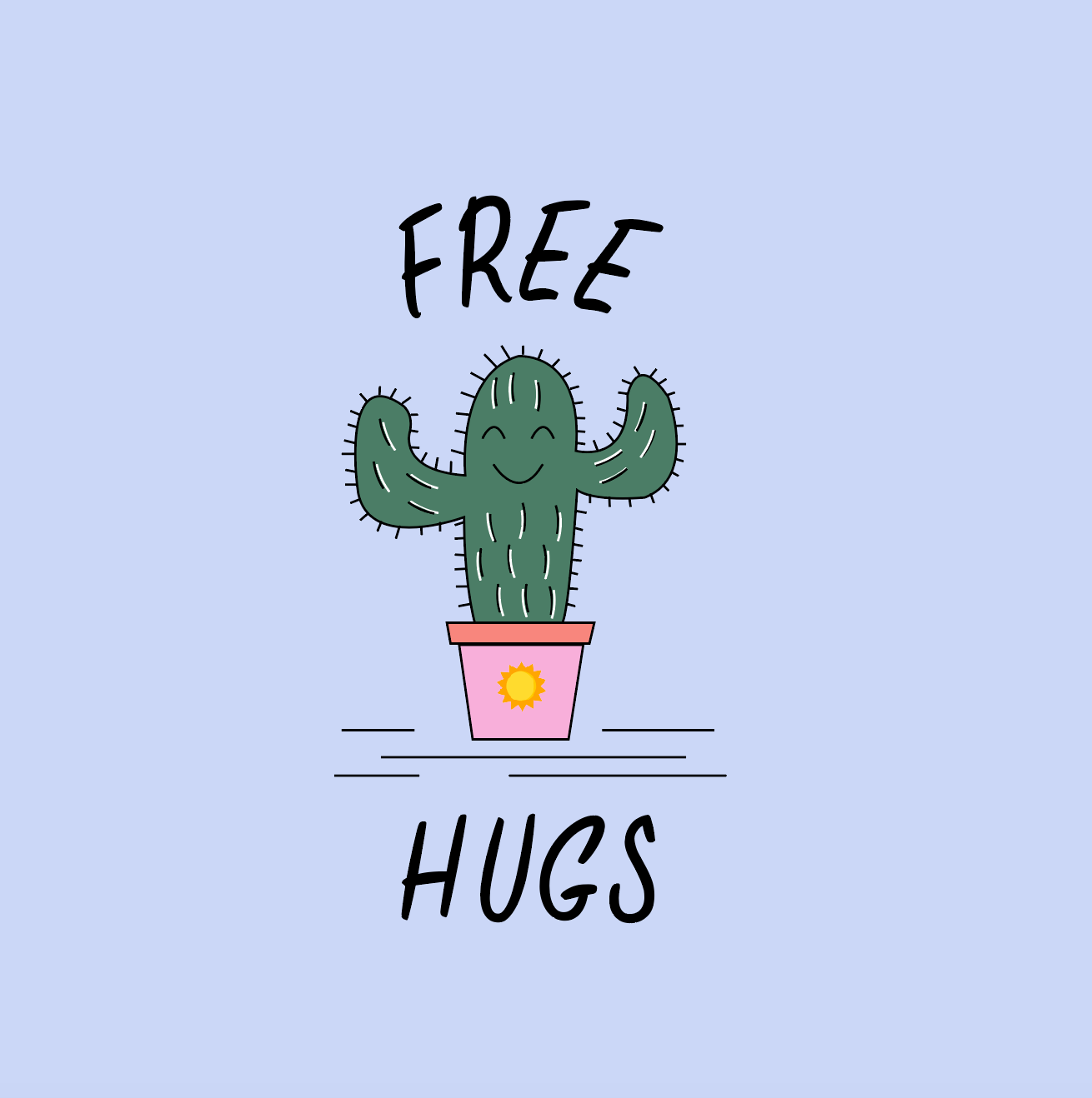 Free Hugs - Kid Organic Cotton Tee | Unisex Fit | Eco-Friendly & Ethical