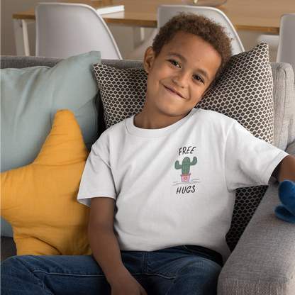 Free Hugs - Kid Organic Cotton Tee | Unisex Fit | Eco-Friendly & Ethical