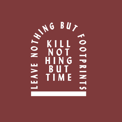 Kill nothing but Time | Organic Cotton Hoodie | Eco-Friendly & Vegan | Unisex Fit