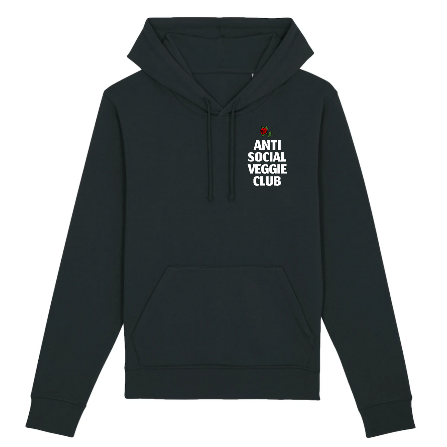 Anti Social Veggie Club Organic Cotton Hoodie | Ethically Produced & Eco-Friendly